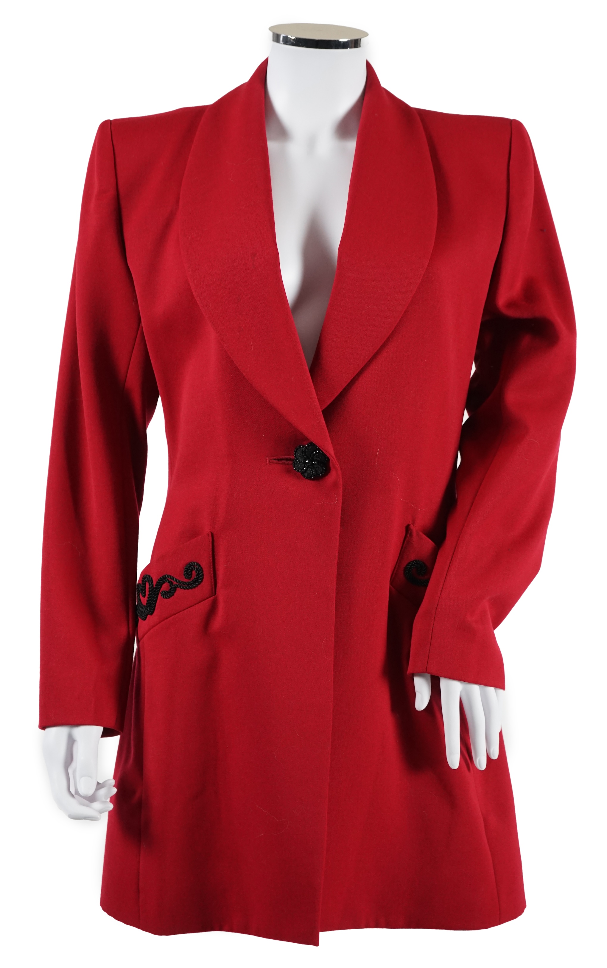Three vintage Yves Saint Laurent variation lady's jackets, F 40 (UK 12). Proceeds to Happy Paws Puppy Rescue